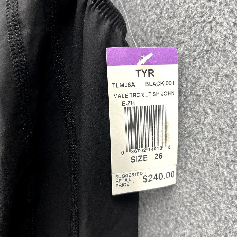 TYR Tri Suit Swim Men's 26 Black Short John Back full Zip Triathlon outdoor - Picture 9 of 14